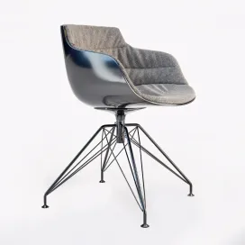 Mdf italia chair flow slim padded lem base